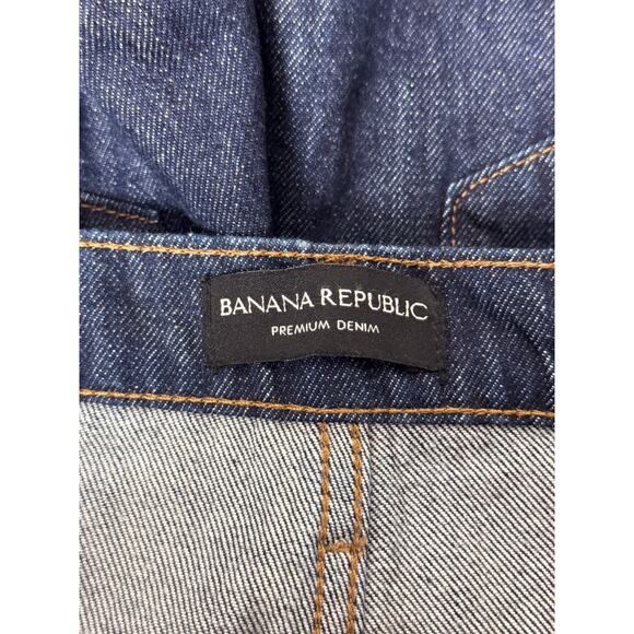 Banana Republic Jeans 26 Womens High Rise Relaxed Taper Barrel Dark Wash Denim - Picture 7 of 9
